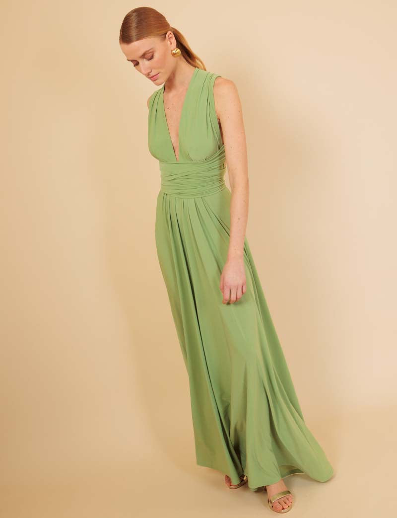 Annabella almond multiposition dress