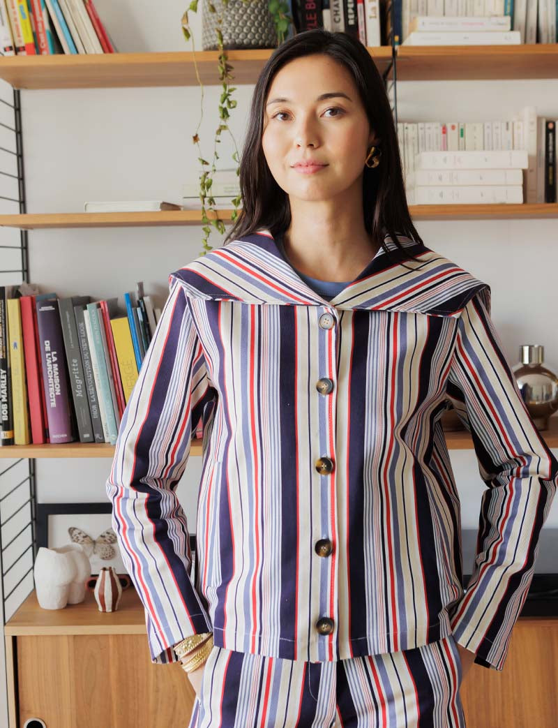 Veste à rayures Shoshi
