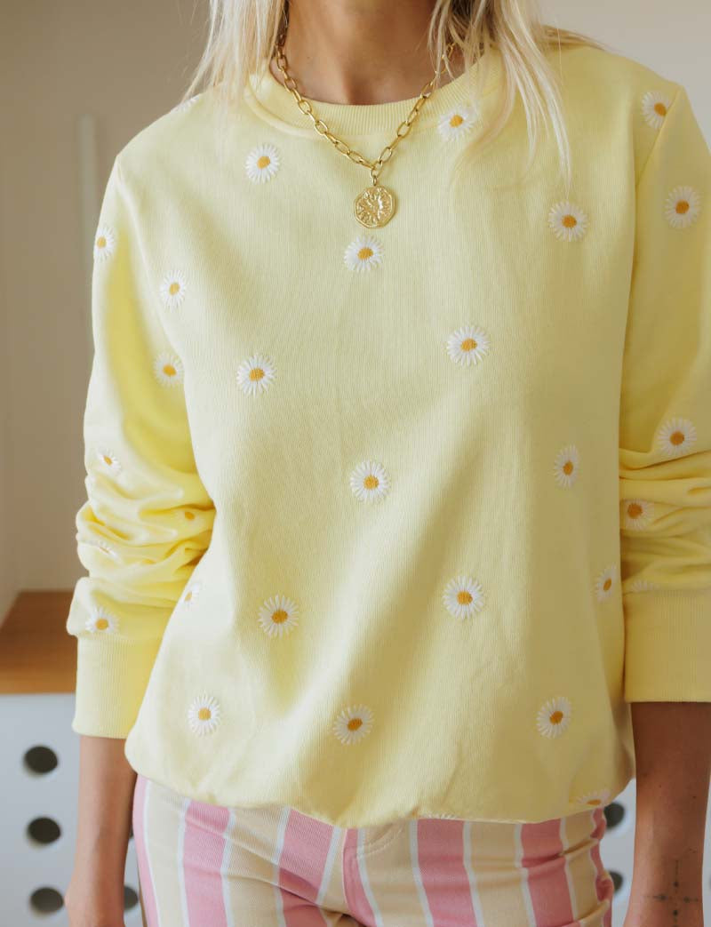 Sweat jaune Marguerite