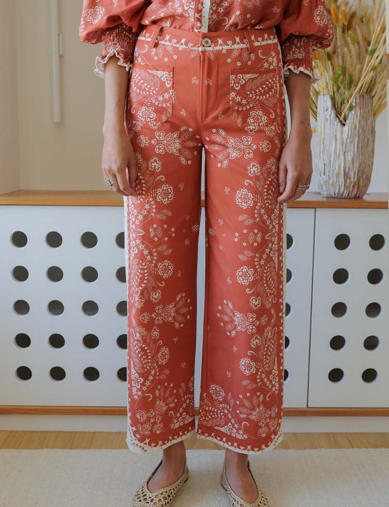 Pantalon terracotta Hunter
