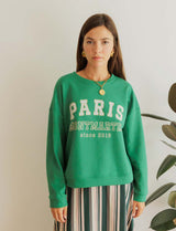 Sweat vert Paris Montmartre
