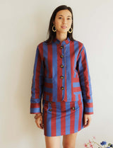 Veste bordeaux & bleue Efrar