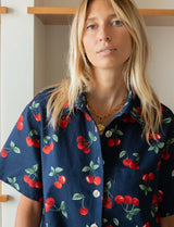 Marine and Cherry Romper Rowen
