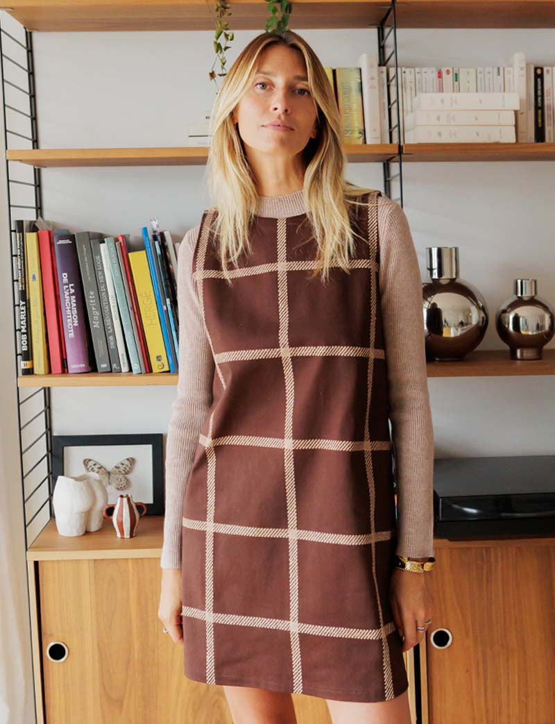 Robe marron Rini