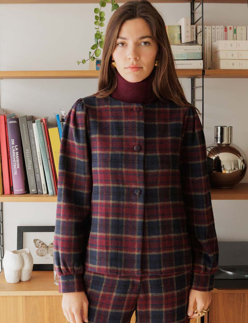 Plaid blouse Maxine