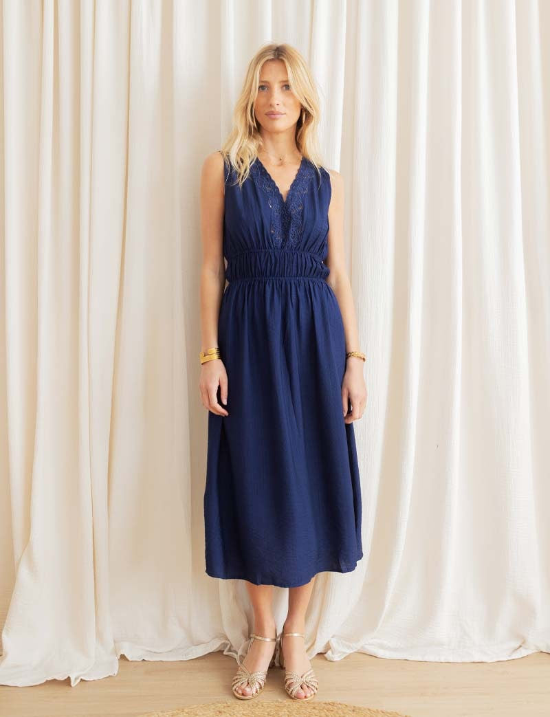 Robe marine Leslie