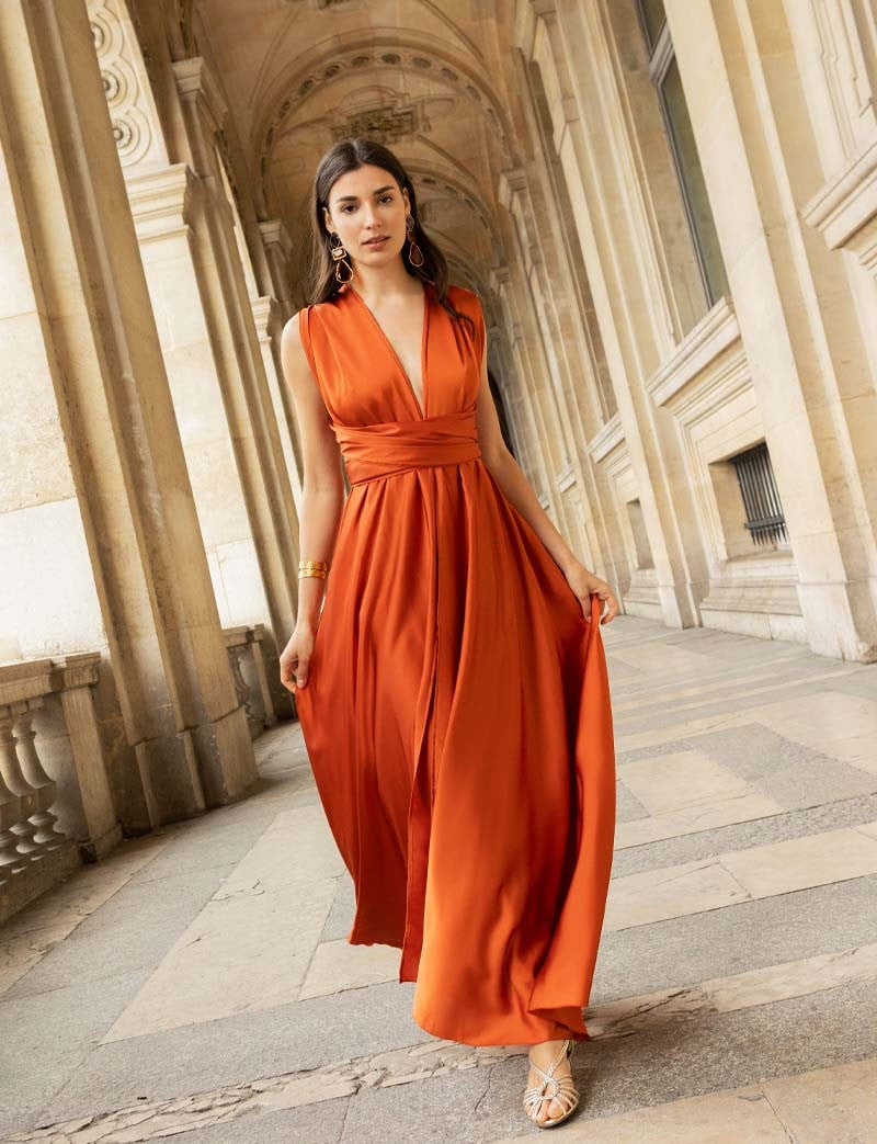 Robe terracotta Layana