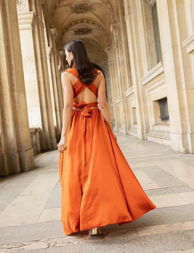 Layana terracotta dress