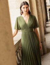 Loélia olive dress