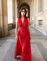 Robe multiposition rouge Annabella