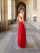 Robe multiposition rouge Annabella