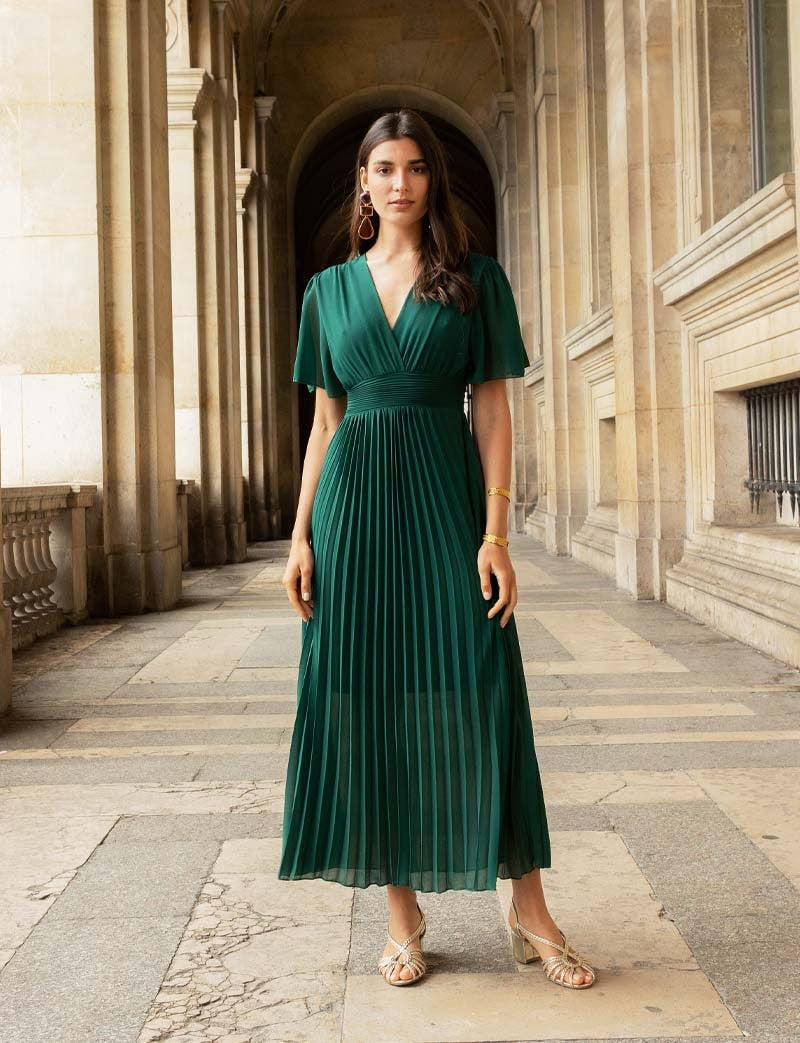 Loélia Emerald Dress