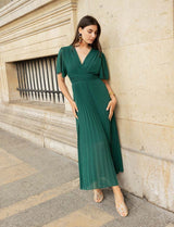 Robe émeraude Loélia