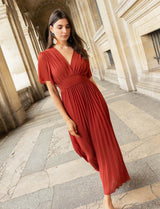 Loélia terracotta dress