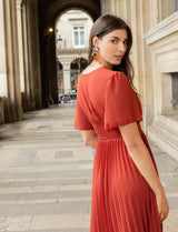 Loélia terracotta dress