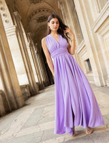 Robe lilas Loriana