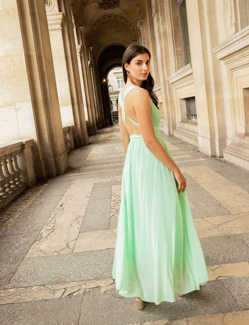 Robe menthe Vika
