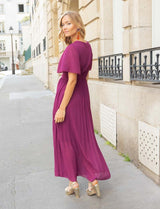 Loélia plum dress