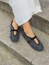 Daniela black ballet flats