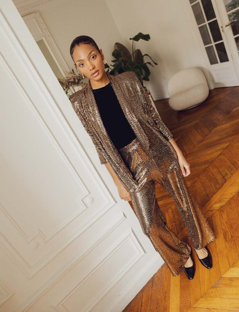 Pantalon doré Petra