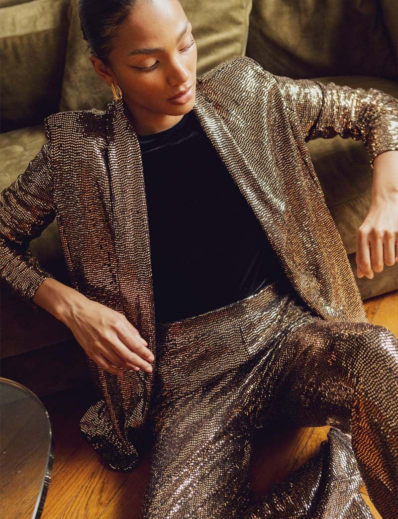 Pantalon doré Petra