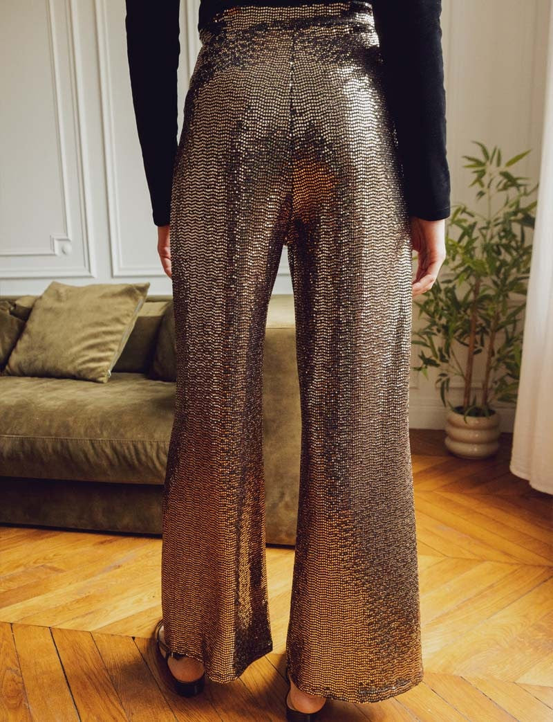 Pantalon doré Petra