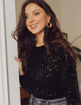 Coco black &amp; gold bodysuit