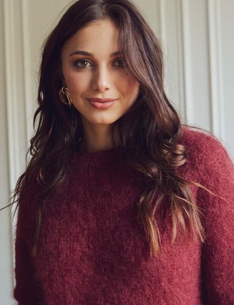 Edma burgundy sweater
