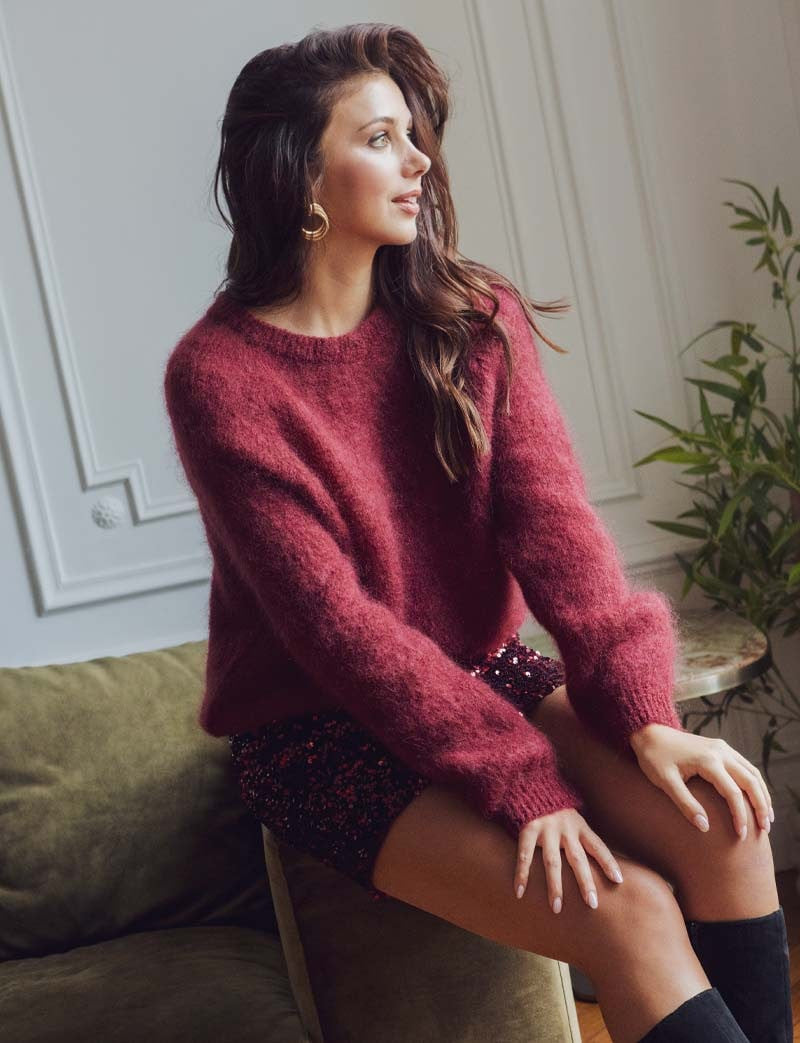 Edma burgundy sweater