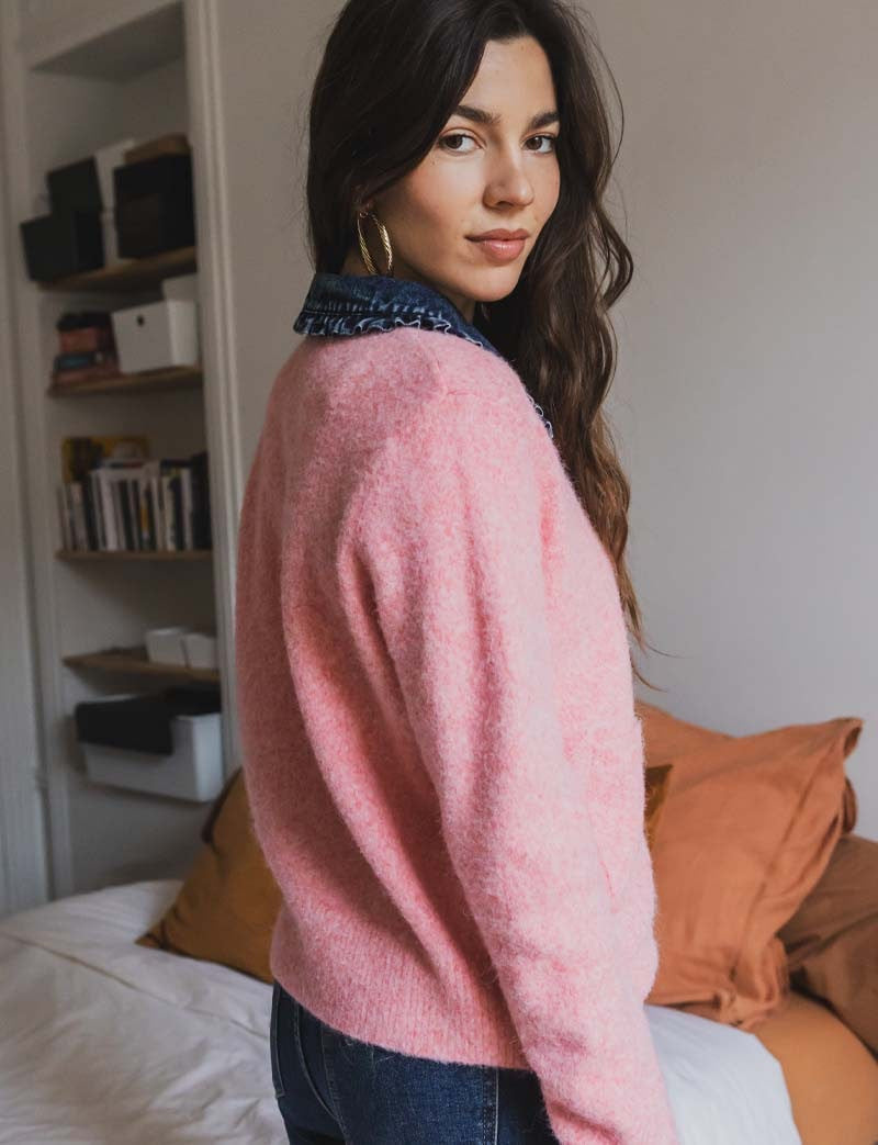 Paula pink cardigan