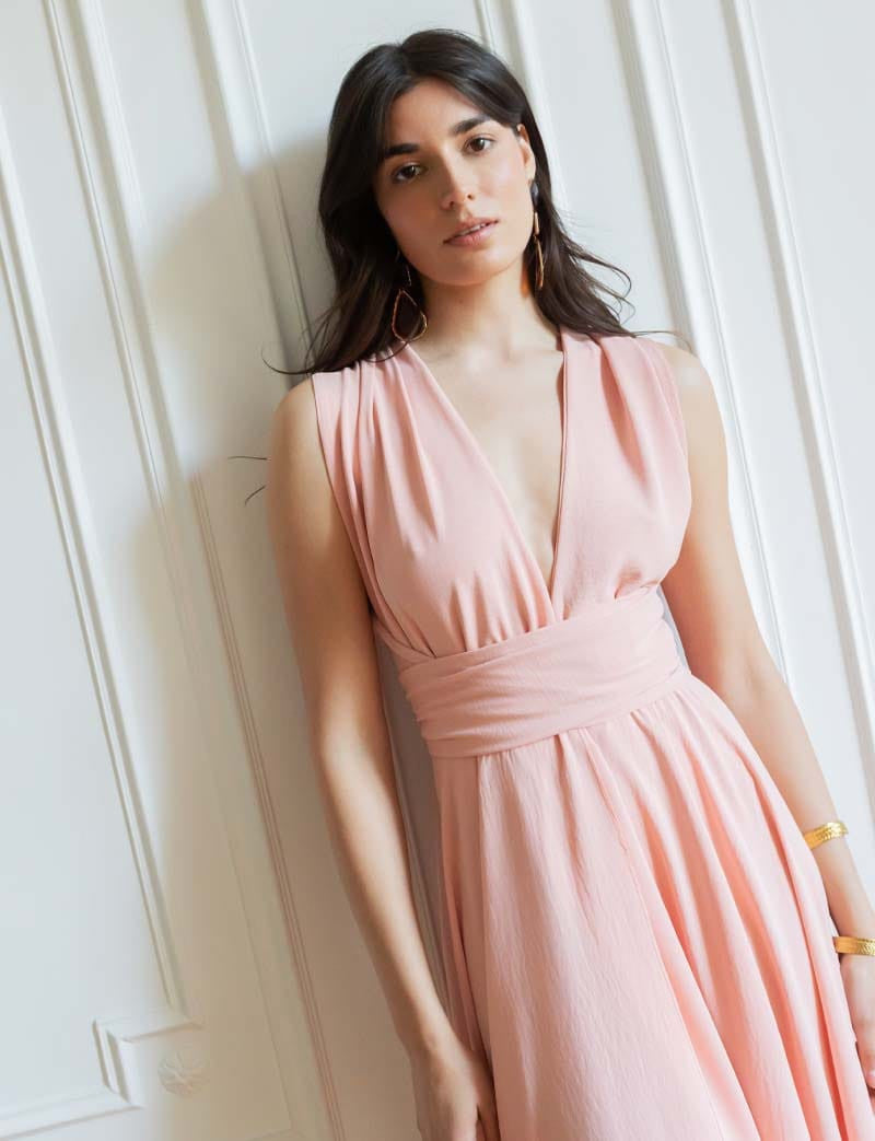 Loriana pink dress