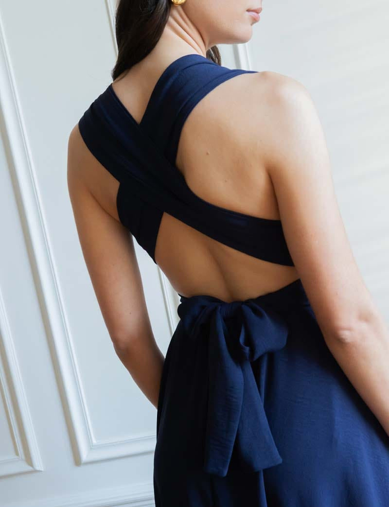 Loriana navy dress