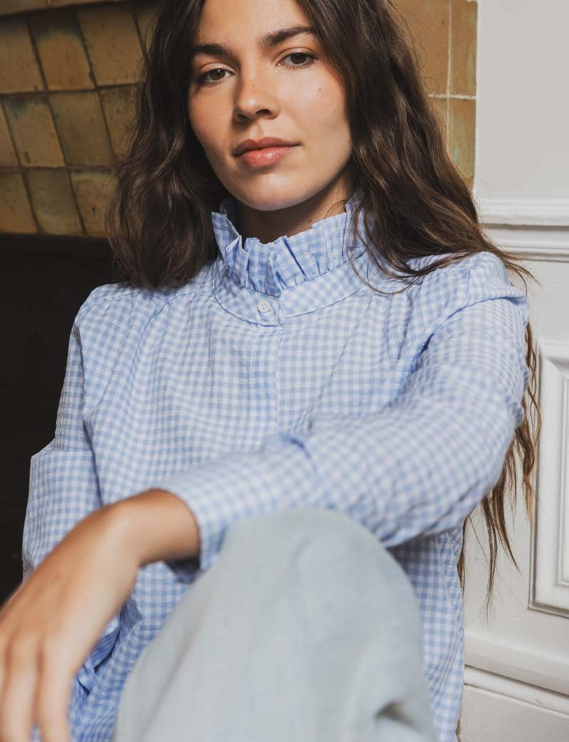 Chemise vichy ciel Pam