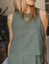 Combinaison olive Jade