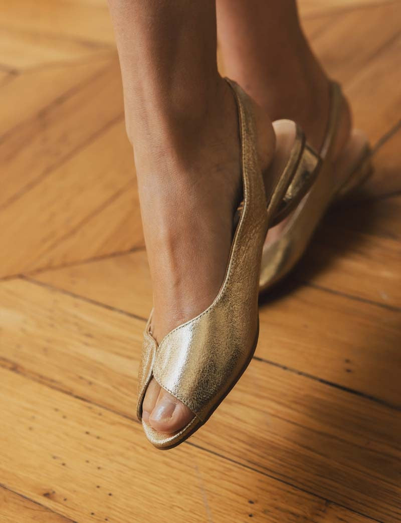 Sandalias doradas Ivana