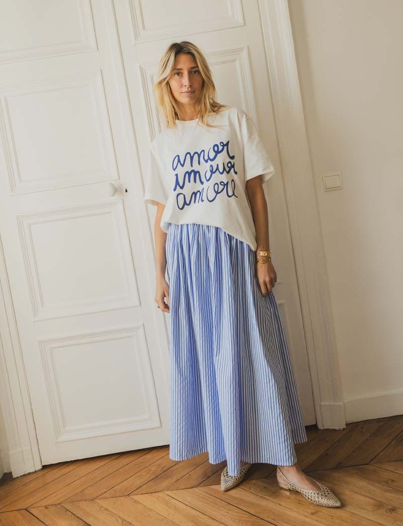 Jupe à rayures Bacci