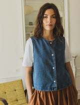 Gilet en jean Osher