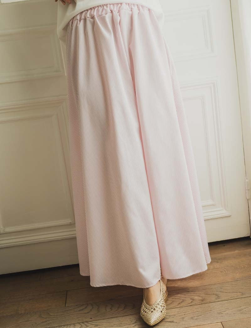 Jupe à rayures rose Orla