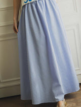 Jupe vichy ciel Nesse