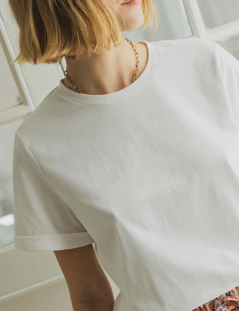 T-shirt blanc Siso