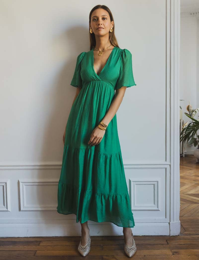 Robe verte Hilla