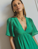Vestido verde Hilla