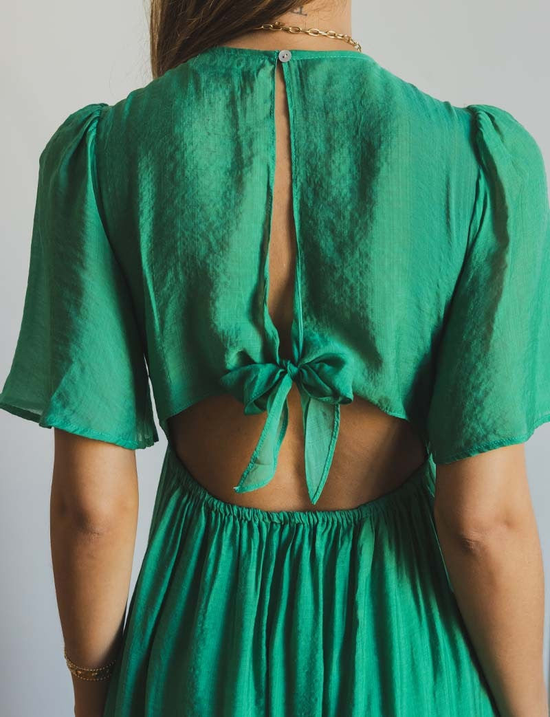 Vestido verde Hilla