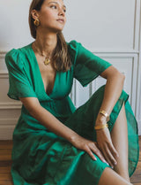 Vestido verde Hilla