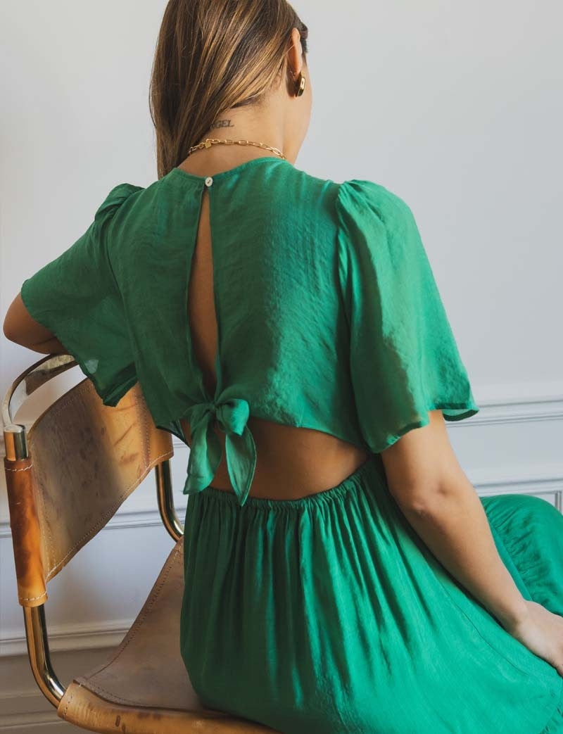 Vestido verde Hilla