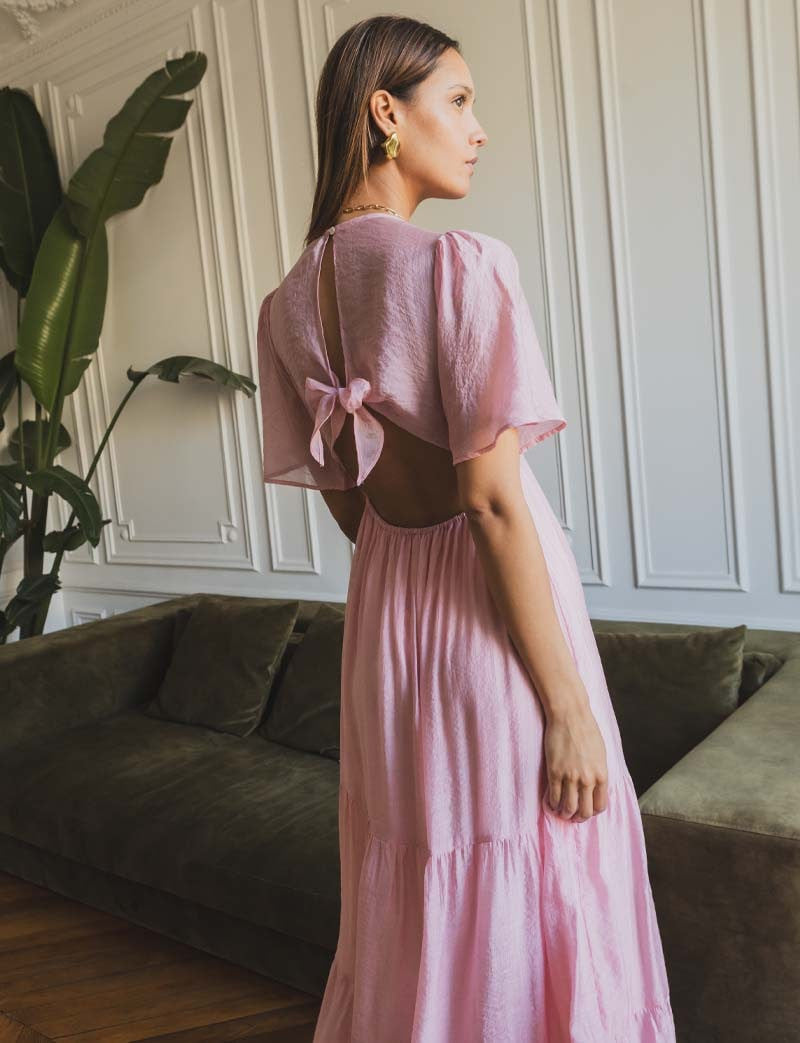 Vestido rosa Hilla