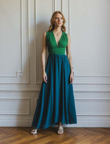 Robe verte & canard Suzana