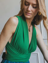 Robe verte & canard Suzana