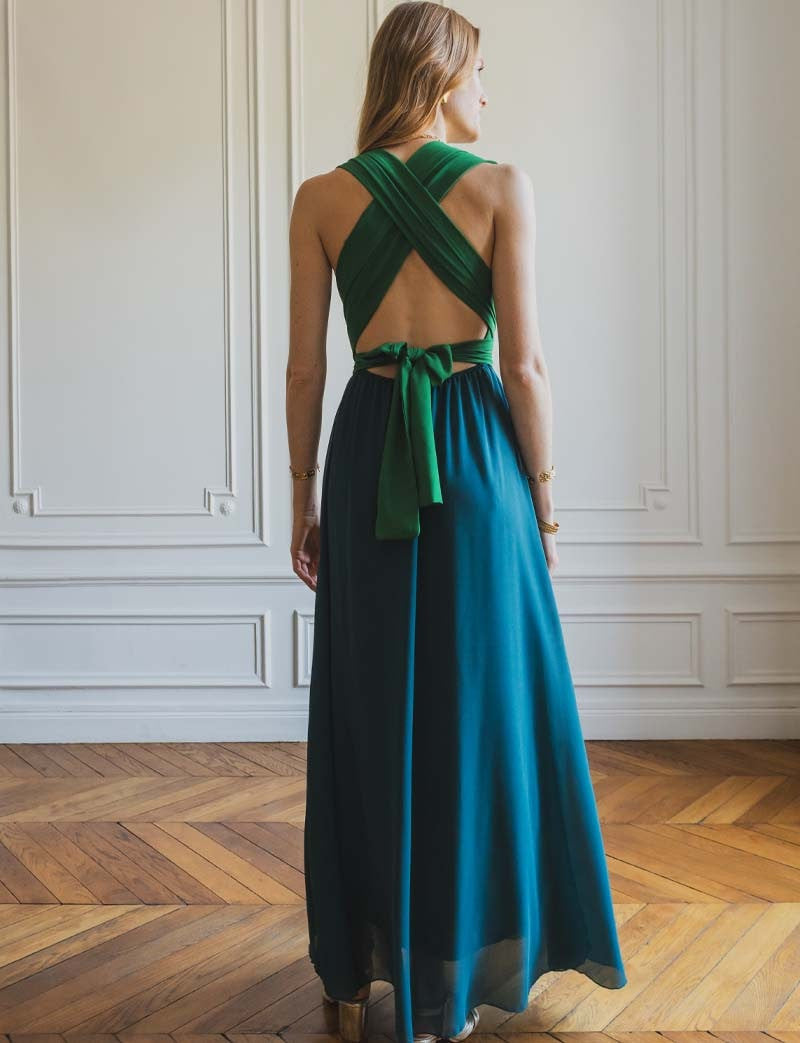 Robe verte & canard Suzana