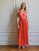 Robe corail & sanguine Suzana